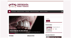 Desktop Screenshot of ortodontiaparatodos.com.br